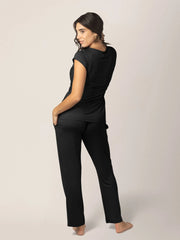 Kindred Bravely Davy Maternity & Nursing Pajama Set | Black