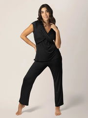 Kindred Bravely Davy Maternity & Nursing Pajama Set | Black