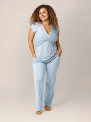 Kindred Bravely Davy Maternity & Nursing Pajama Set | Mist