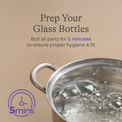 Glass Baby Bottles 8oz (4 pack)